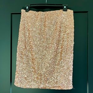 NWT Rose Gold Sequin Skirt